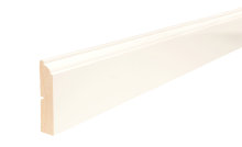 Fodliste almue hvid - 15 x 68 x 3600 mm